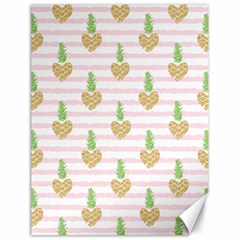 Heart Pineapple Canvas 18  X 24  by designsbymallika