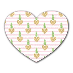 Heart Pineapple Heart Mousepads by designsbymallika