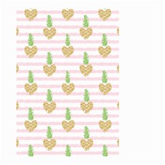 Heart Pineapple Small Garden Flag (two Sides) by designsbymallika