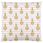 Heart Pineapple Large Cushion Case (One Side) Front