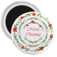 Merry Christmas 3  Magnets by designsbymallika