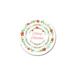 Merry Christmas Golf Ball Marker (4 pack) Front