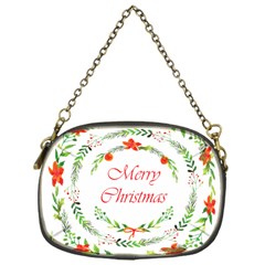 Merry Christmas Chain Purse (one Side) by designsbymallika