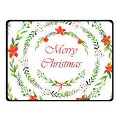 Merry Christmas Fleece Blanket (small) by designsbymallika