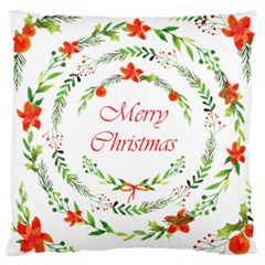 Merry Christmas Standard Flano Cushion Case (one Side) by designsbymallika