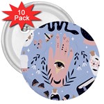 Thinking Is Love 3  Buttons (10 pack)  Front