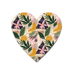 Tropical Love Heart Magnet by designsbymallika