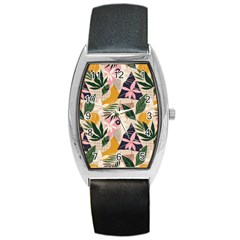 Tropical Love Barrel Style Metal Watch by designsbymallika