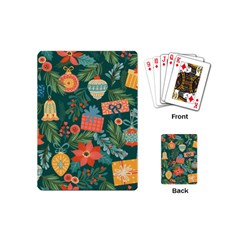 Christmas Love Playing Cards Single Design (mini) by designsbymallika