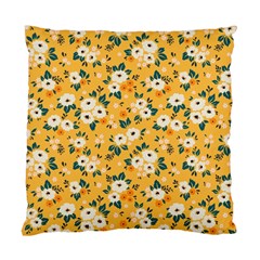 White Flowers Standard Cushion Case (two Sides) by designsbymallika