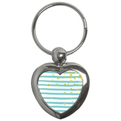 Cute Golden Hearts Key Chain (heart) by designsbymallika