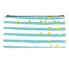 Cute Golden Hearts Pencil Case by designsbymallika