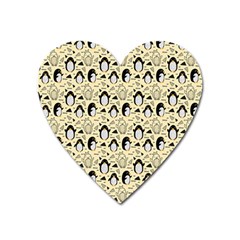 Cute Penguin Love Heart Magnet by designsbymallika