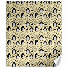 Cute Penguin Love Canvas 20  X 24  by designsbymallika