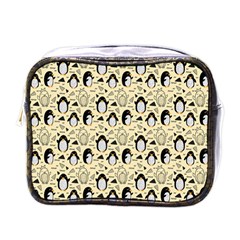 Cute Penguin Love Mini Toiletries Bag (one Side) by designsbymallika