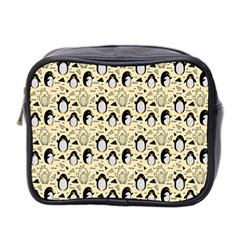 Cute Penguin Love Mini Toiletries Bag (two Sides) by designsbymallika