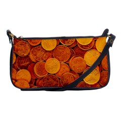 Gold Coins 2 Shoulder Clutch Bag by impacteesstreetweargold