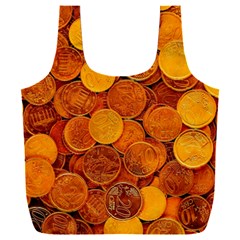 Gold Coins 2 Full Print Recycle Bag (xxl) by impacteesstreetweargold