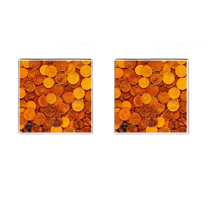 Gold Coins 2 Cufflinks (Square)