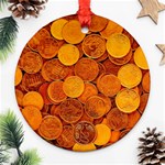 Gold Coins 2 Ornament (Round) Front