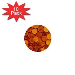 Gold Coins 2 1  Mini Buttons (10 Pack)  by impacteesstreetweargold