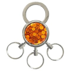 Gold Coins 2 3-ring Key Chain by impacteesstreetweargold