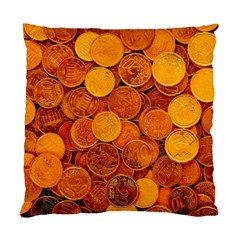 Gold Coins 2 Standard Cushion Case (one Side) by impacteesstreetweargold