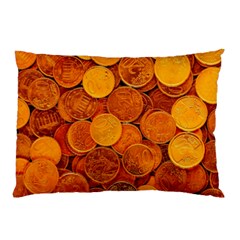 Gold Coins 2 Pillow Case by impacteesstreetweargold