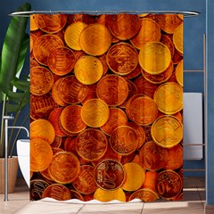 Gold Coins 2 Shower Curtain 60  X 72  (medium)  by impacteesstreetweargold