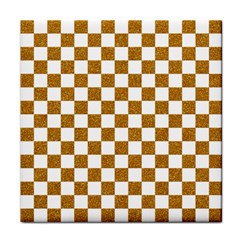 Checkerboard Gold Face Towel by impacteesstreetweargold