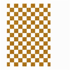 Checkerboard Gold Small Garden Flag (two Sides) by impacteesstreetweargold