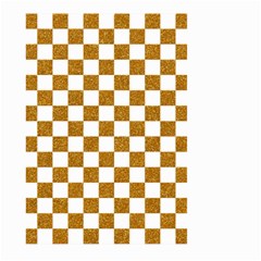 Checkerboard Gold Large Garden Flag (two Sides)