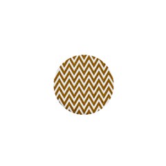 Chevron Gold 1  Mini Magnets by impacteesstreetweargold