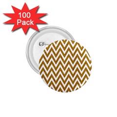 Chevron Gold 1 75  Buttons (100 Pack)  by impacteesstreetweargold