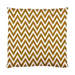 Chevron Gold Standard Cushion Case (one Side) by impacteesstreetweargold