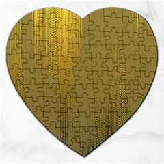 Golden Jigsaw Puzzle (heart)