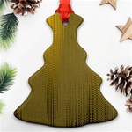 Golden Christmas Tree Ornament (Two Sides) Front