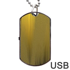 Golden Dog Tag Usb Flash (one Side)