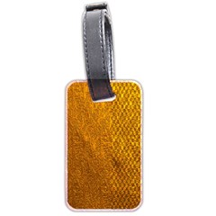 Golden 3 Luggage Tag (two Sides) by impacteesstreetweargold