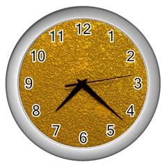 Golden Slumber 2 Wall Clock (silver) by impacteesstreetweargold