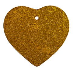 Golden Slumber 2 Heart Ornament (two Sides) by impacteesstreetweargold