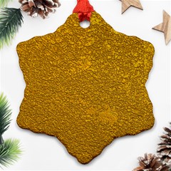 Golden Slumber 2 Snowflake Ornament (two Sides) by impacteesstreetweargold