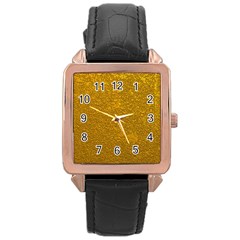 Golden Slumber 2 Rose Gold Leather Watch  by impacteesstreetweargold