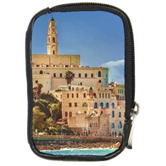 Old Jaffa Cityscape, Israel Compact Camera Leather Case by dflcprintsclothing