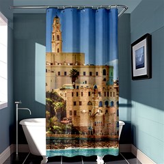 Old Jaffa Cityscape, Israel Shower Curtain 36  X 72  (stall)  by dflcprintsclothing