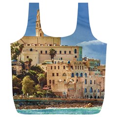 Old Jaffa Cityscape, Israel Full Print Recycle Bag (xl) by dflcprintsclothing