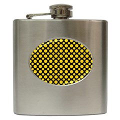 Dot Dots Dotted Yellow Hip Flask (6 Oz) by impacteesstreetwearten