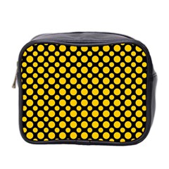 Dot Dots Dotted Yellow Mini Toiletries Bag (two Sides) by impacteesstreetwearten