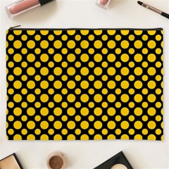 Dot Dots Dotted Yellow Cosmetic Bag (xxxl) by impacteesstreetwearten