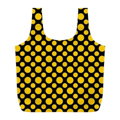 Dot Dots Dotted Yellow Full Print Recycle Bag (l) by impacteesstreetwearten